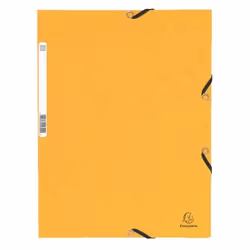 Exacompta : Chemise Cartonnee elastique A4 - Fabriquee en France - Jaune