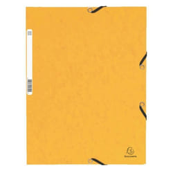 Exacompta : Chemise Cartonnee elastique A4 - Fabriquee en France - Jaune