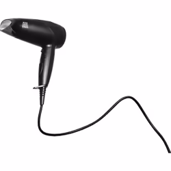 Jean Louis David Little Hairdryer, Noir, Orifice de suspension, 1600 W, 110 – 240, 265 mm, 110 mm