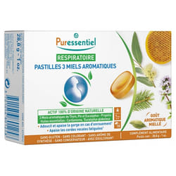 Puressentiel Respiratoire Pastilles 3 Miels Aromatiques 18 Pastilles