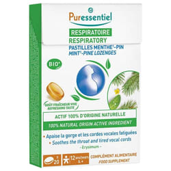 Puressentiel Respiratoire Pastilles Menthe Pin 20 Pastilles
