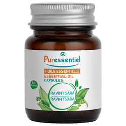 Puressentiel Huile Essentielle Ravintsara (Cannamomum camphora ct cinéole) Bio 60 Capsules
