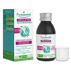 Puressentiel Circulation Solution Buvable Jambes Lourdes & Gonflées 125 ml