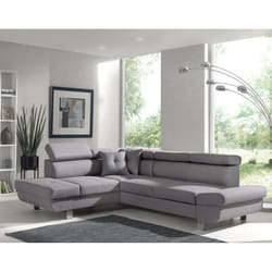 Best Mobilier Lisbona Canapé d'angle 5 siège(s) Gris