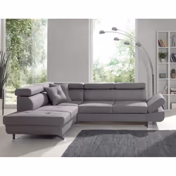 Best Mobilier Lisbona Canapé d'angle 5 siège(s) Gris