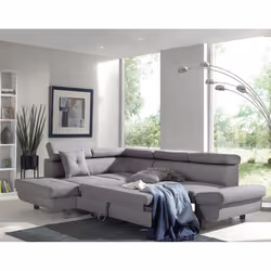 Best Mobilier Lisbona Canapé d'angle 5 siège(s) Gris