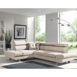 Best Mobilier Lisbona Canapé d'angle 5 siège(s) Gris