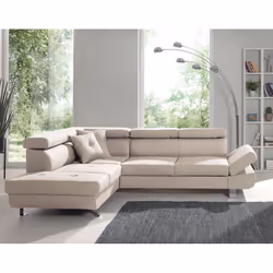 Best Mobilier Lisbona Canapé d'angle 5 siège(s) Gris