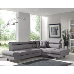 Best Mobilier Lisbona Canapé d'angle 5 siège(s) Gris