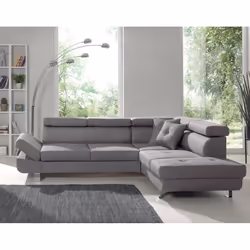 Best Mobilier Lisbona Canapé d'angle 5 siège(s) Gris