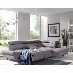 Best Mobilier Lisbona Canapé d'angle 5 siège(s) Gris