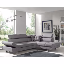 Best Mobilier Lisbona Canapé d'angle 5 siège(s) Gris - Vue supplémentaire 4