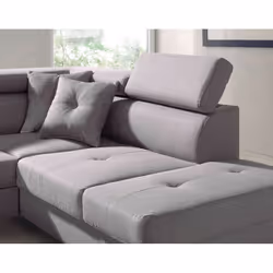 Best Mobilier Lisbona Canapé d'angle 5 siège(s) Gris - Vue supplémentaire 5