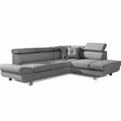 Best Mobilier Lisbona Canapé d'angle 5 siège(s) Gris - Vue supplémentaire 6