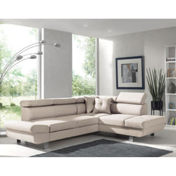 Best Mobilier Lisbona Canapé d'angle 5 siège(s) Gris