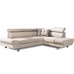 Best Mobilier Lisbona Canapé d'angle 5 siège(s) Gris - Vue supplémentaire 5