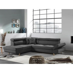 Best Mobilier Linea Canapé d'angle 5 siège(s) Gris