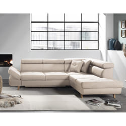 Best Mobilier Linea Canapé d'angle 5 siège(s) Gris