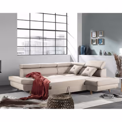 Best Mobilier Linea Canapé d'angle 5 siège(s) Gris