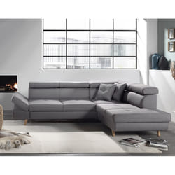 Best Mobilier Linea Canapé d'angle 5 siège(s) Gris