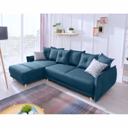 Best Mobilier Lena Canapé d'angle 4 siège(s) Gris