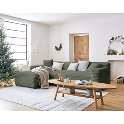 Best Mobilier Lisbona Canapé d'angle 5 siège(s) Bleu - Vue supplémentaire 5