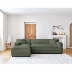 Best Mobilier Lisbona Canapé d'angle 5 siège(s) Bleu - Vue supplémentaire 6