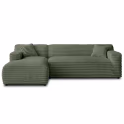 Best Mobilier Lisbona Canapé d'angle 5 siège(s) Bleu - Vue supplémentaire 7