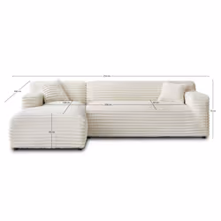 Best Mobilier Lisbona Canapé d'angle 5 siège(s) Bleu - Vue supplémentaire 8