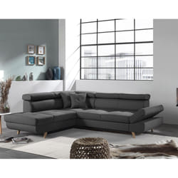 Best Mobilier Linea Canapé d'angle 5 siège(s) Bleu