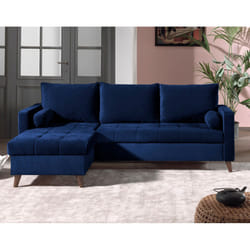 Best Mobilier Polar Canapé d'angle 4 siège(s) Gris