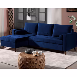 Best Mobilier Polar Canapé d'angle 4 siège(s) Gris