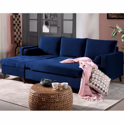Best Mobilier Polar Canapé d'angle 4 siège(s) Gris