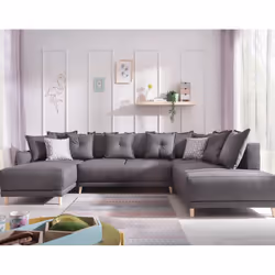 Best Mobilier Lena, Marron, Tissu, Bois, 3200 mm, 1910 mm, 850 mm