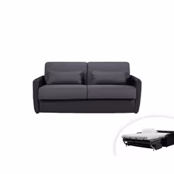 Best Mobilier Lisbona Canapé d'angle 5 siège(s) Noir - Vue supplémentaire 6