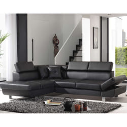 Best Mobilier Lisbona Canapé d'angle 5 siège(s) Noir
