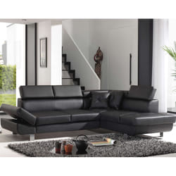 Best Mobilier Nordic Canapé d'angle 4 siège(s) Marron