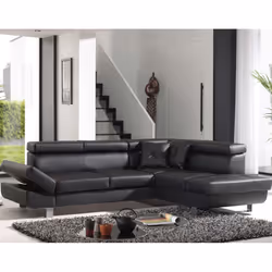 Best Mobilier Nordic Canapé d'angle 4 siège(s) Marron - Vue supplémentaire 5