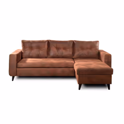 Best Mobilier Nordic Canapé d'angle 5 siège(s) Marron - Vue supplémentaire 7