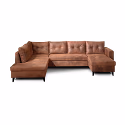 Best Mobilier Nordic Canapé d'angle 7 siège(s) Marron - Vue supplémentaire 7