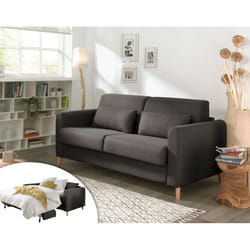 Best Mobilier Milan Canapé d'angle 4 siège(s) Gris, Blanc