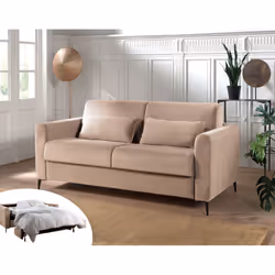 Best Mobilier Owen, Bleu, Velours, Métal, 1950 mm, 990 mm, 880 mm