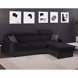 Best Mobilier Dustin, Gris, Blanc, Tissu, 2630 mm, 1840 mm, 970 mm, 2,05 m