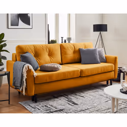 Best Mobilier Nils, Vert, Velours, Bois, Bois, 2200 mm, 1000 mm