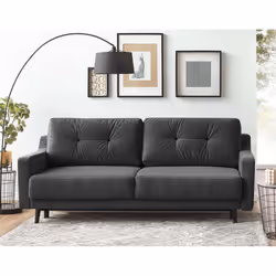 Best Mobilier Nairobi, Bleu, Velours, Métal, 2490 mm, 1900 mm, 890 mm
