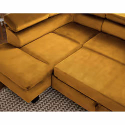 Best Mobilier Nairobi Canapé d'angle 5 siège(s) Vert - Vue supplémentaire 6
