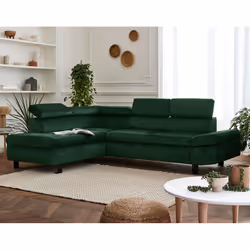 Best Mobilier Nairobi, Bleu, Velours, Métal, 2490 mm, 1900 mm, 890 mm