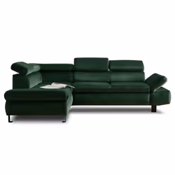 Best Mobilier Nairobi Canapé d'angle 5 siège(s) Bleu - Vue supplémentaire 7
