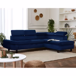 Best Mobilier Nairobi, Gris, Velours, Métal, 2490 mm, 1900 mm, 890 mm