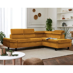 Best Mobilier Nairobi Canapé d'angle 5 siège(s) Vert
